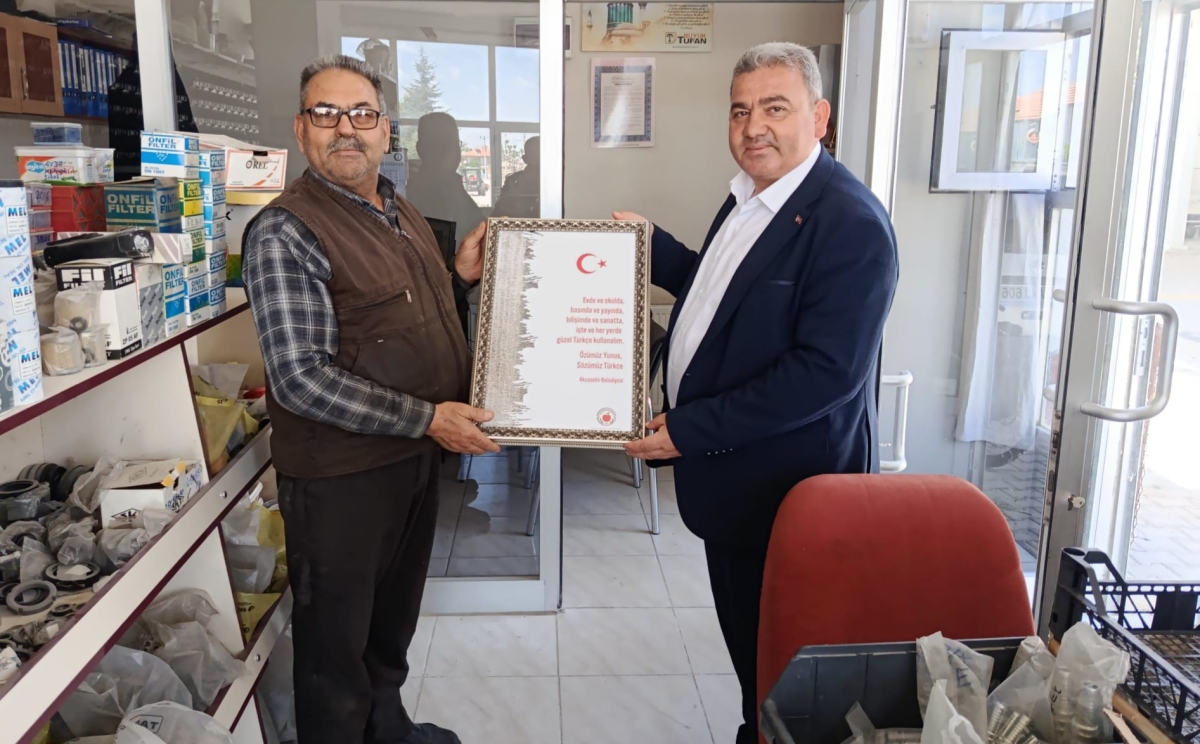 Akçaşehir Belediyesi’nden Türkçe Hassasiyeti