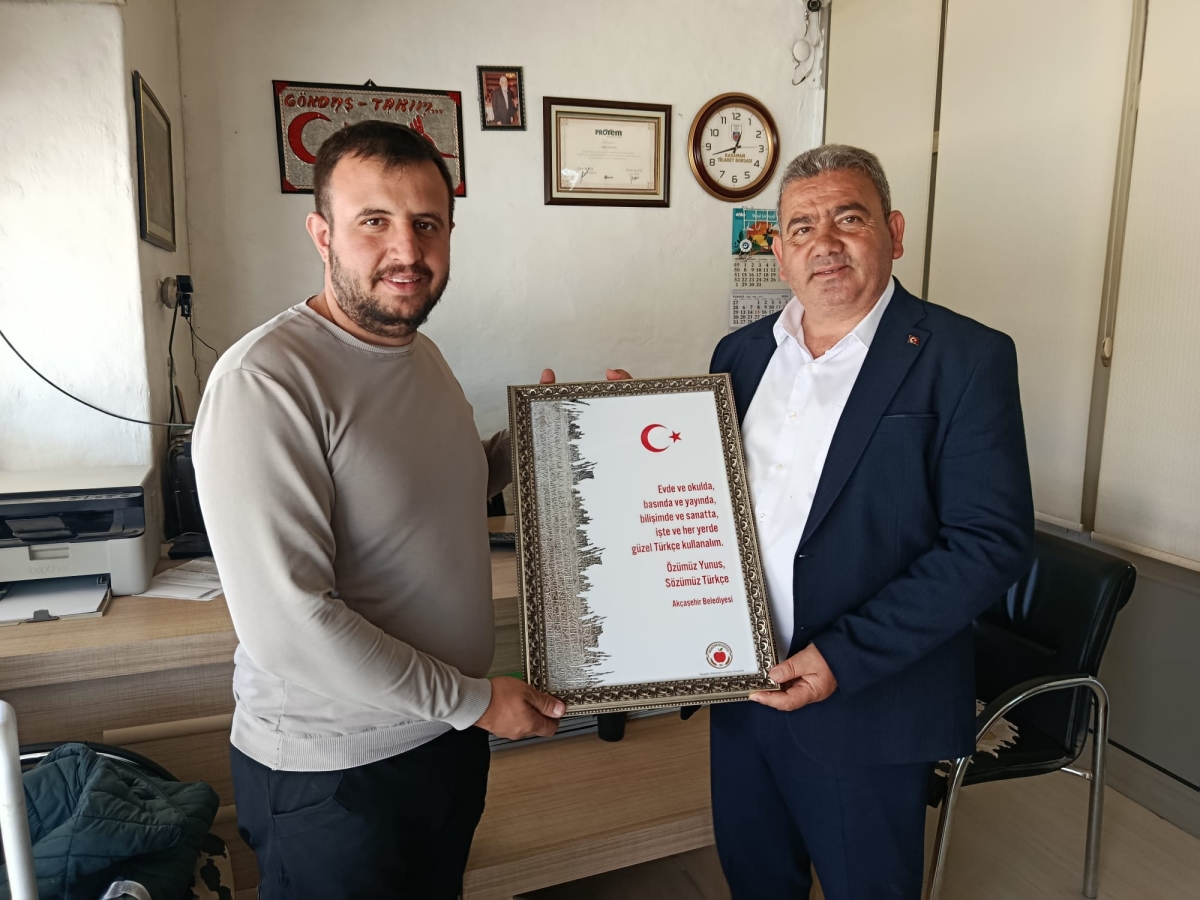 Akçaşehir Belediyesi’nden Türkçe Hassasiyeti