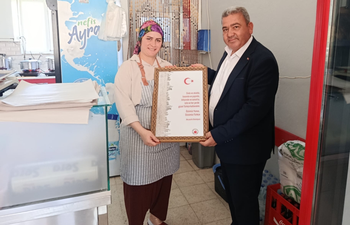 Akçaşehir Belediyesi’nden Türkçe Hassasiyeti