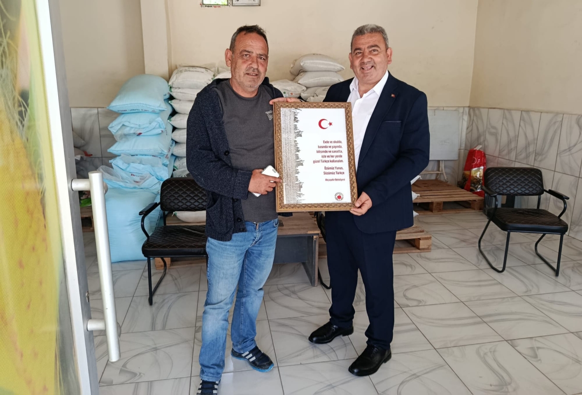 Akçaşehir Belediyesi’nden Türkçe Hassasiyeti