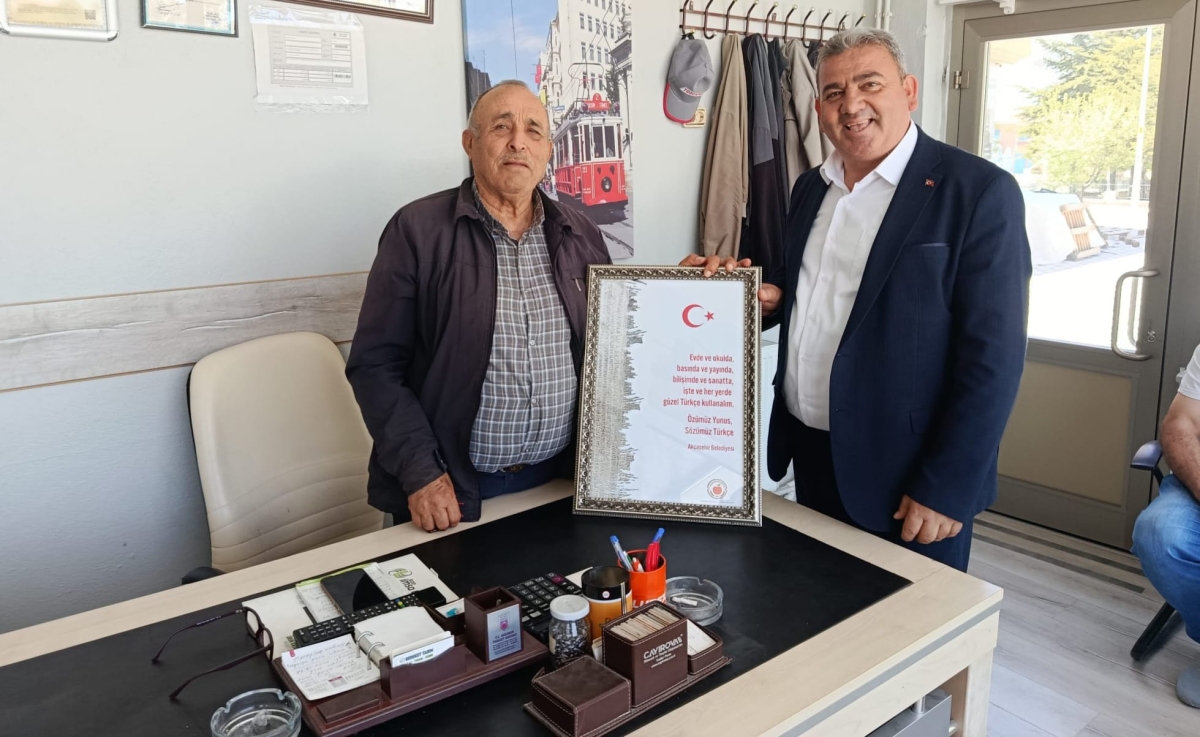 Akçaşehir Belediyesi’nden Türkçe Hassasiyeti