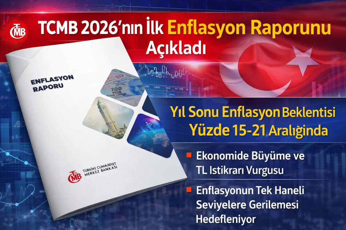 TCMB 2026’nın İlk Enflasyon Raporunu Açıkladı: Yıl Sonu Enflasyon Beklentisi Yüzde 15-21 Aralığında