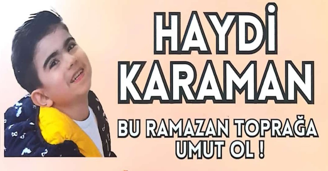 Karaman’da DMD Hastası 8 Yaşındaki Toprak Doğan İçin Ramazan Bağış Kampanyası Başlatıldı