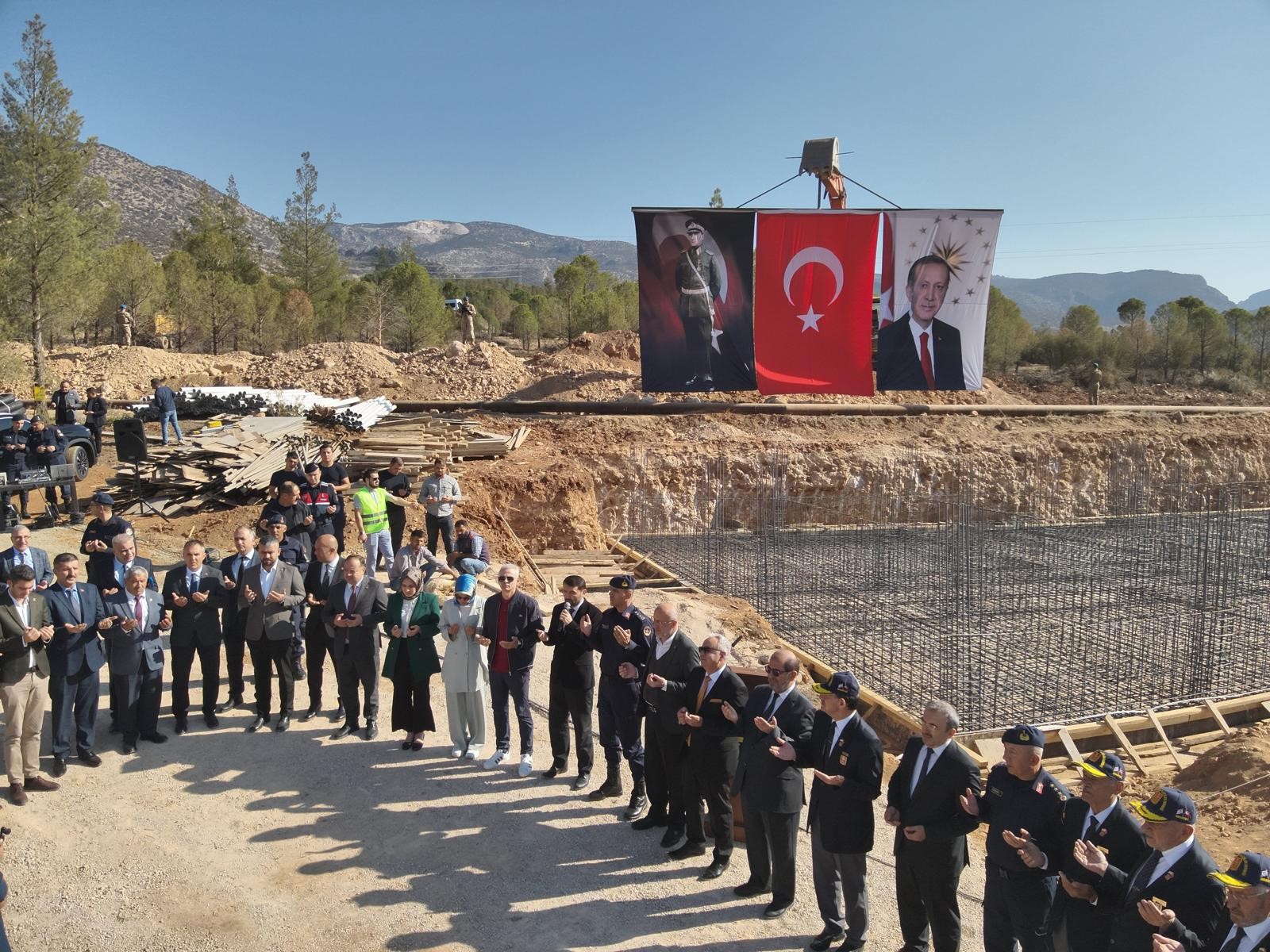 Bucakkışla’da jandarma karakolu hizmet binasının temeli törenle atıldı