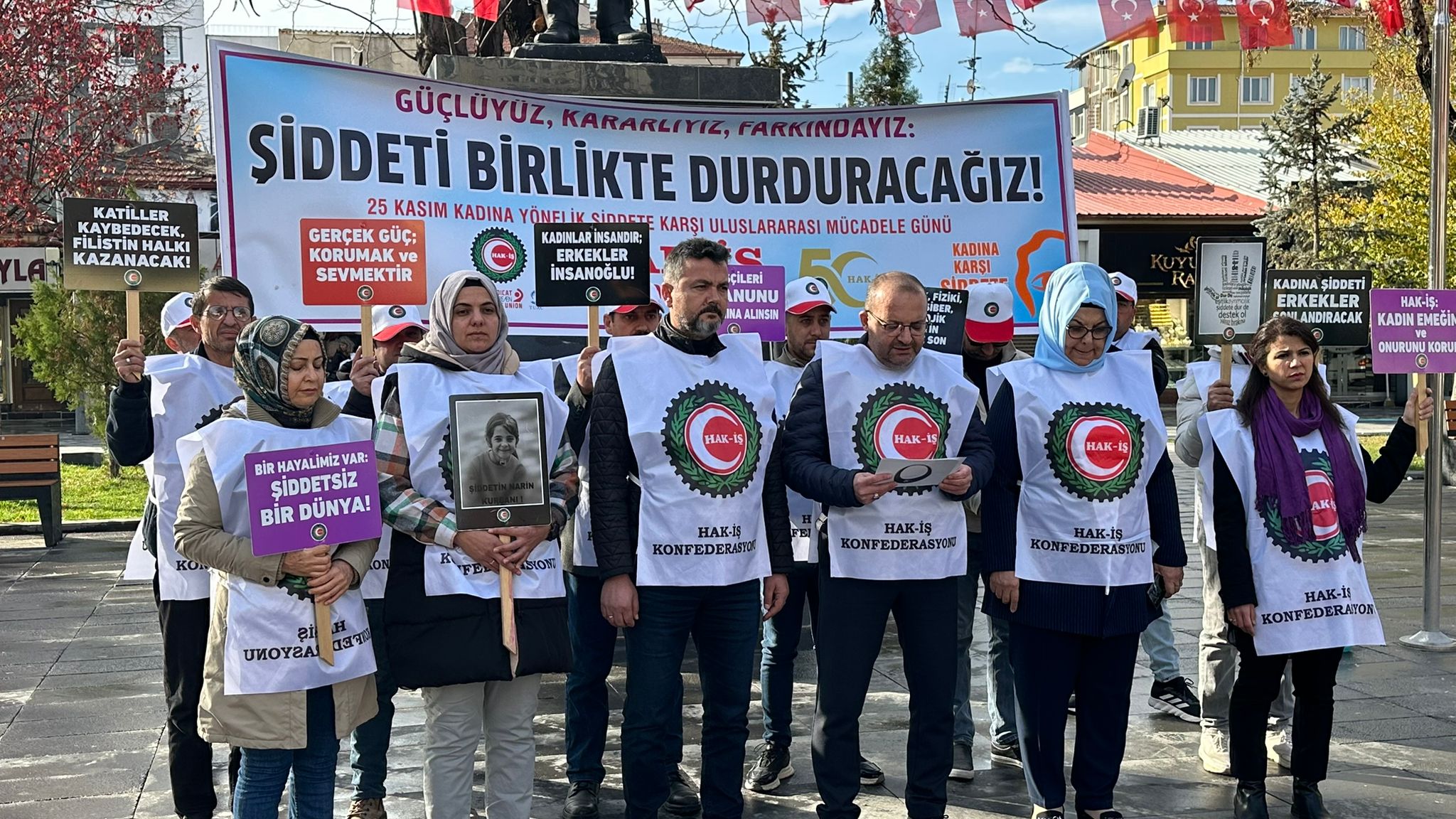 HAK-İŞ’ten 25 Kasım’da 81 İlde Eş Zamanlı Eylem: “Şiddetin Her Türlüsüne Karşıyız”