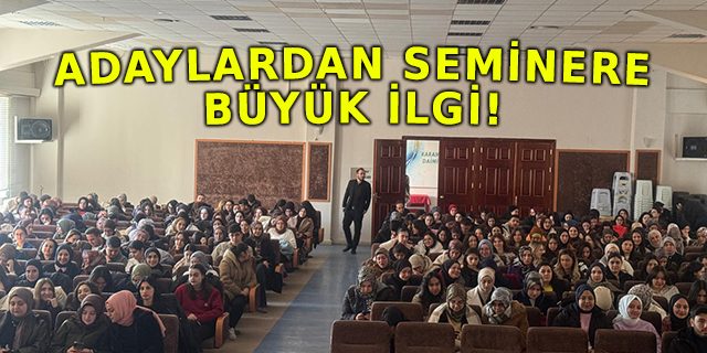 Yargı Akademi’den Karaman’da Yoğun Katılımlı KPSS Tekrar Semineri